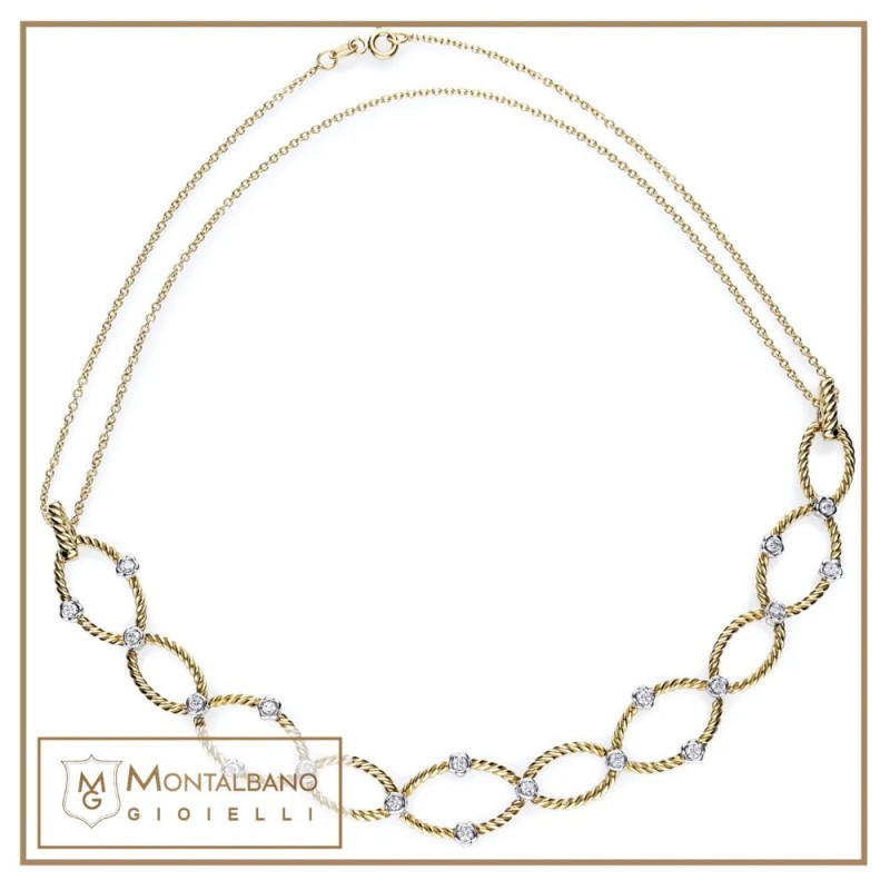 collana Intrecci ovali oro 18kt